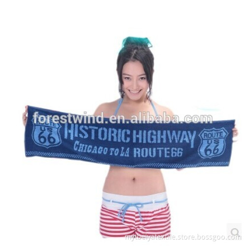 Best material jacquard 100% cotton material athletic hand towels, gym towel cotton material